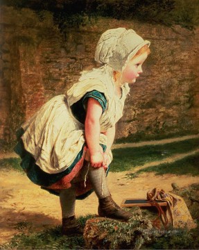 待ってて ソフィー・ゲンゲンブレ・アンダーソンの子供 Oil Paintings